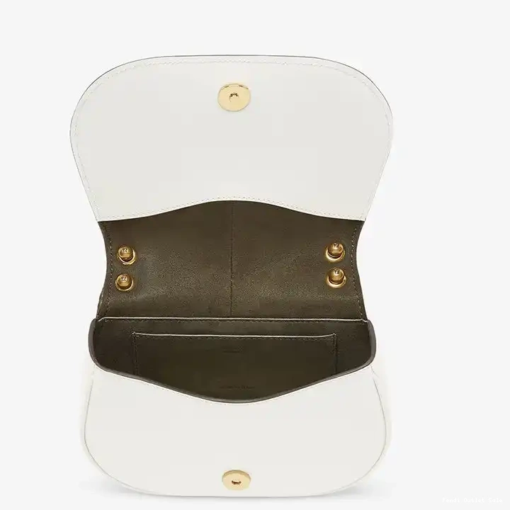 Cheap Bag C'mon Fendi Leather White In Mini Calf 0530